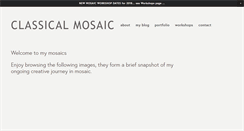 Desktop Screenshot of classicalmosaic.co.uk