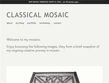 Tablet Screenshot of classicalmosaic.co.uk